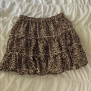 Cheetah Ruffle Skirt